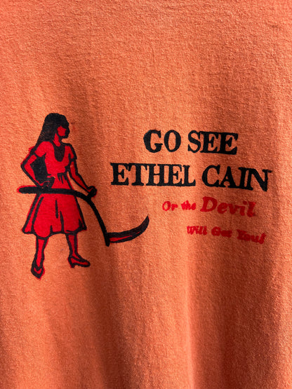 Go See Ethel Cain or the Devil Will Get You - Orange Graphite T-shirt