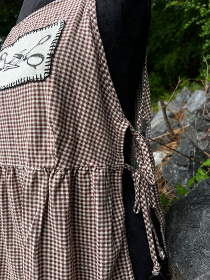 Scissor Me Timbers - Gingham Apron Top