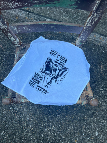 Dog Teeth - Alter Cloth / Vintage Handkerchief - no. 6