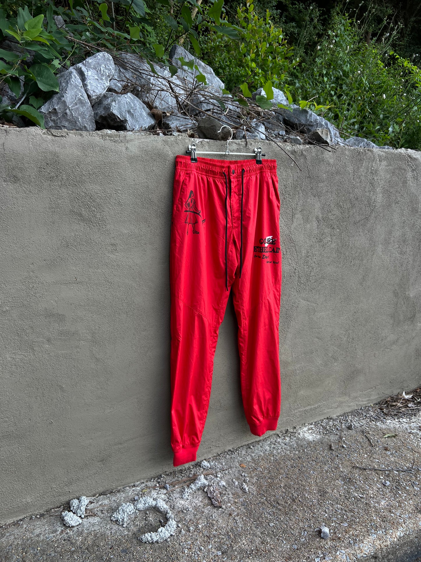 Go See Ethel Cain or the Devil Will Get You - Red Nike Pants