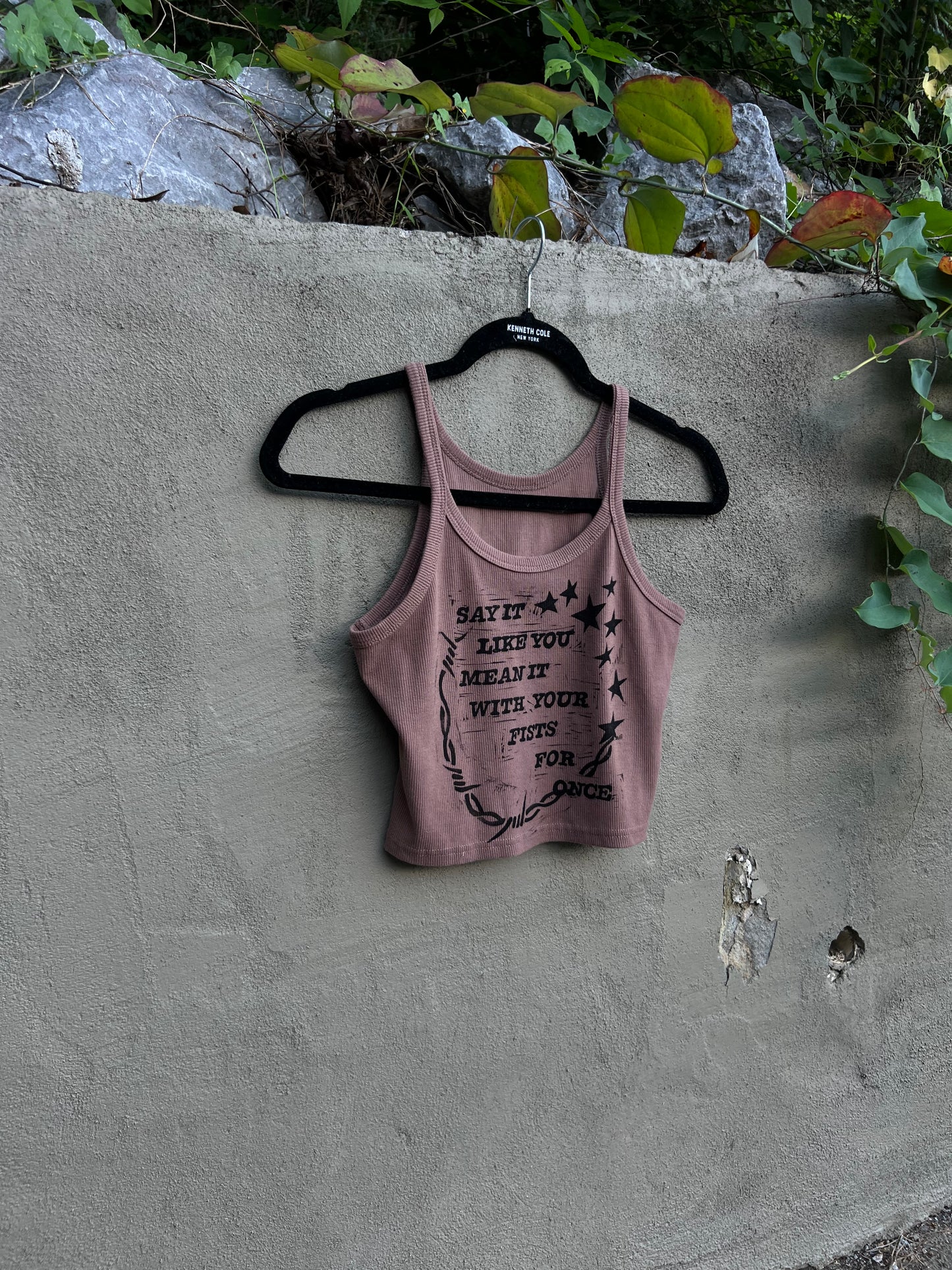 Like You Mean It - Brown Tank Top