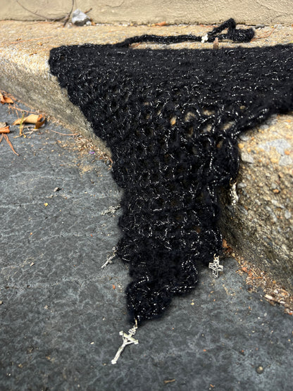 Sacrificial Shroud - Black Mohair
