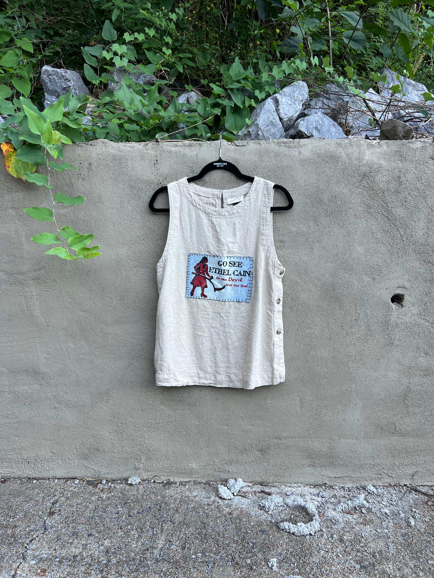 Go See Ethel Cain or the Devil Will Get You -  Universal Threads Linen Tank