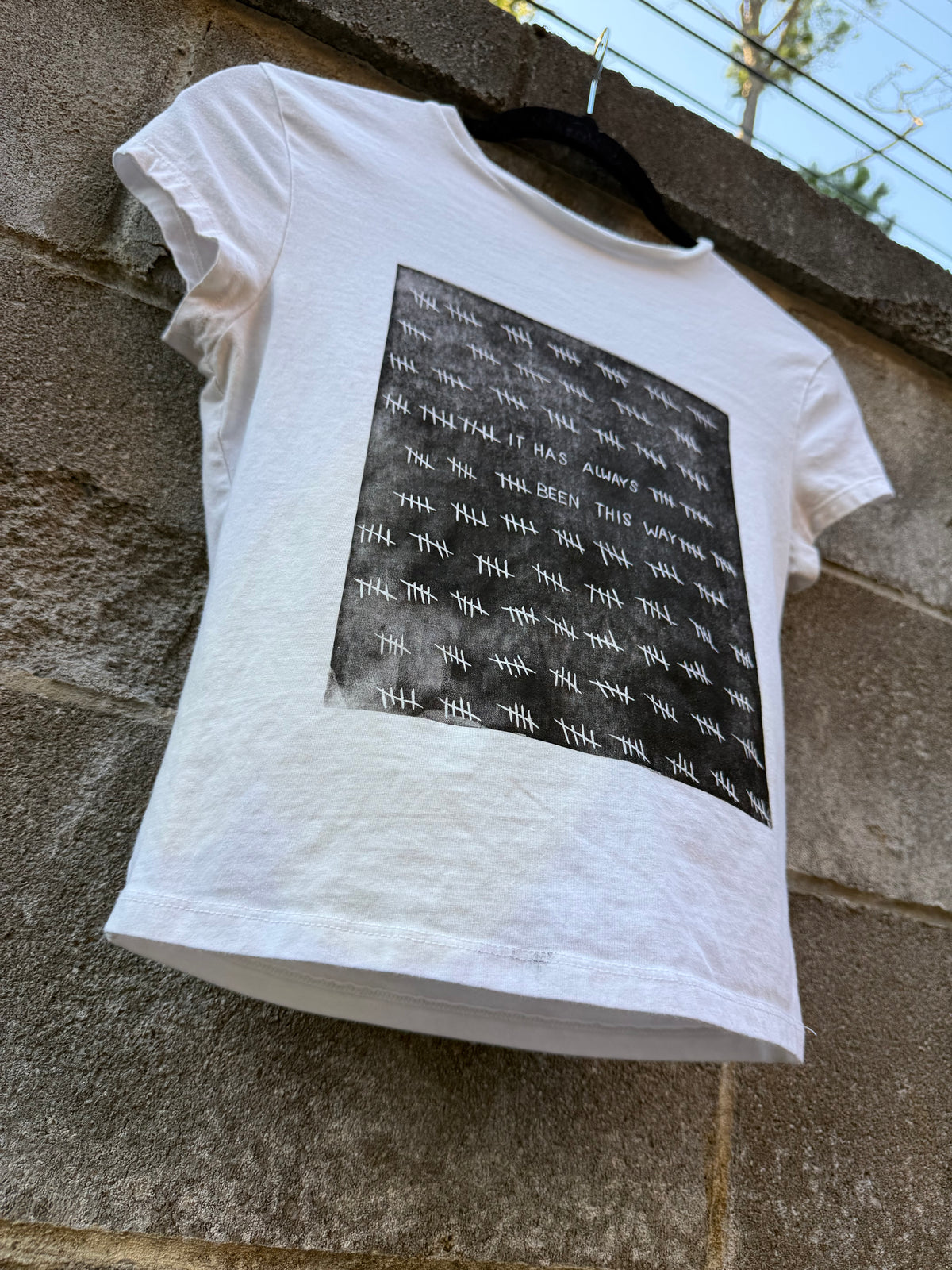 It Has Always Been This Way - White Baby Tee - WF