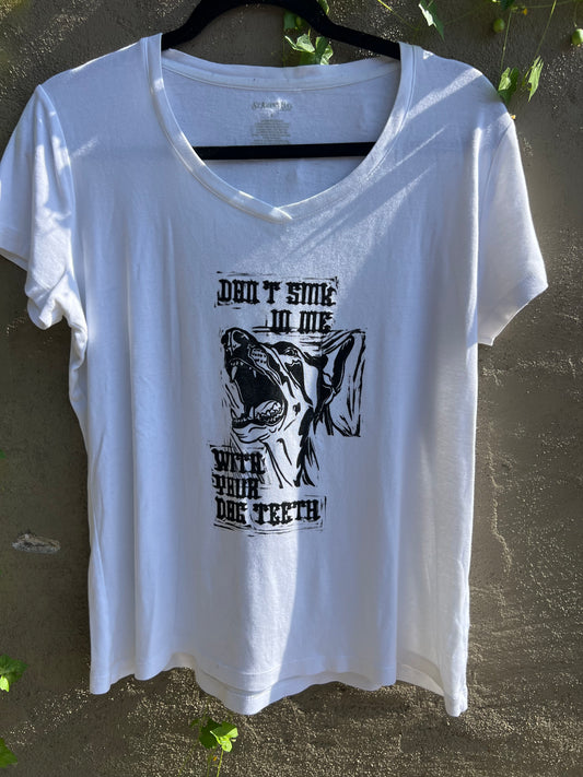 Dog Teeth - White Tshirt