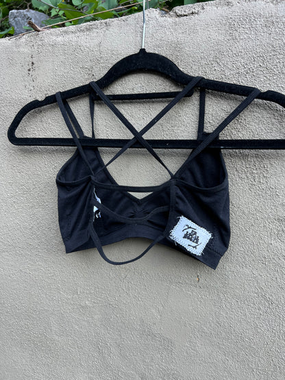 Florida Forever - Black Bralette