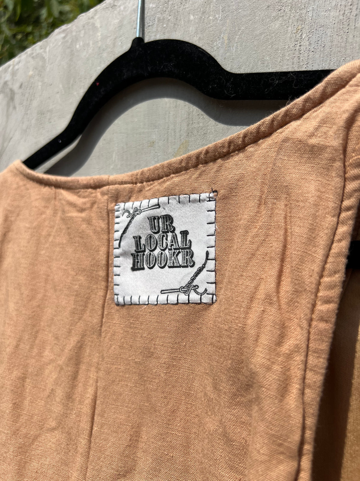 Nearer - Brown Patchwork Tank Top - MS