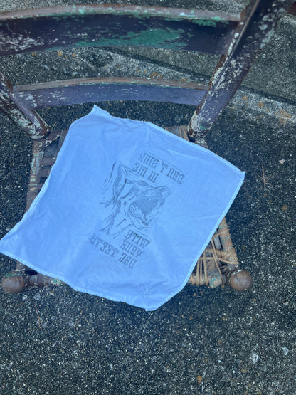 Dog Teeth - Alter Cloth / Vintage Handkerchief - no. 5