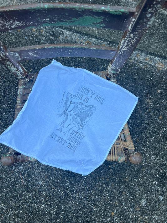 Dog Teeth - Alter Cloth / Vintage Handkerchief - no. 5