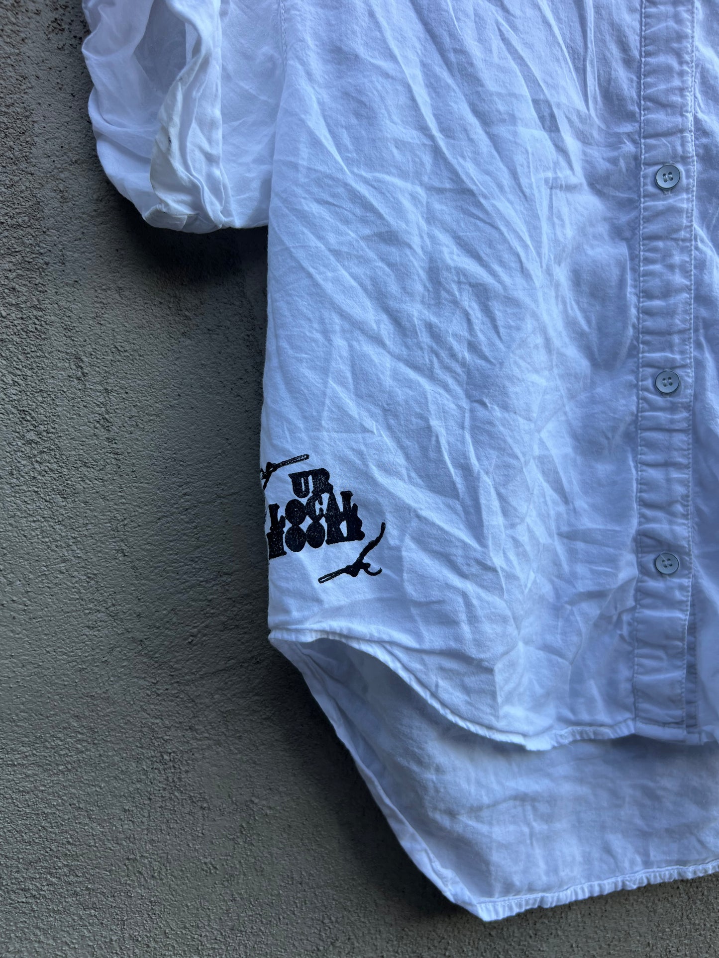 Like You Mean It - White Collared Shirt