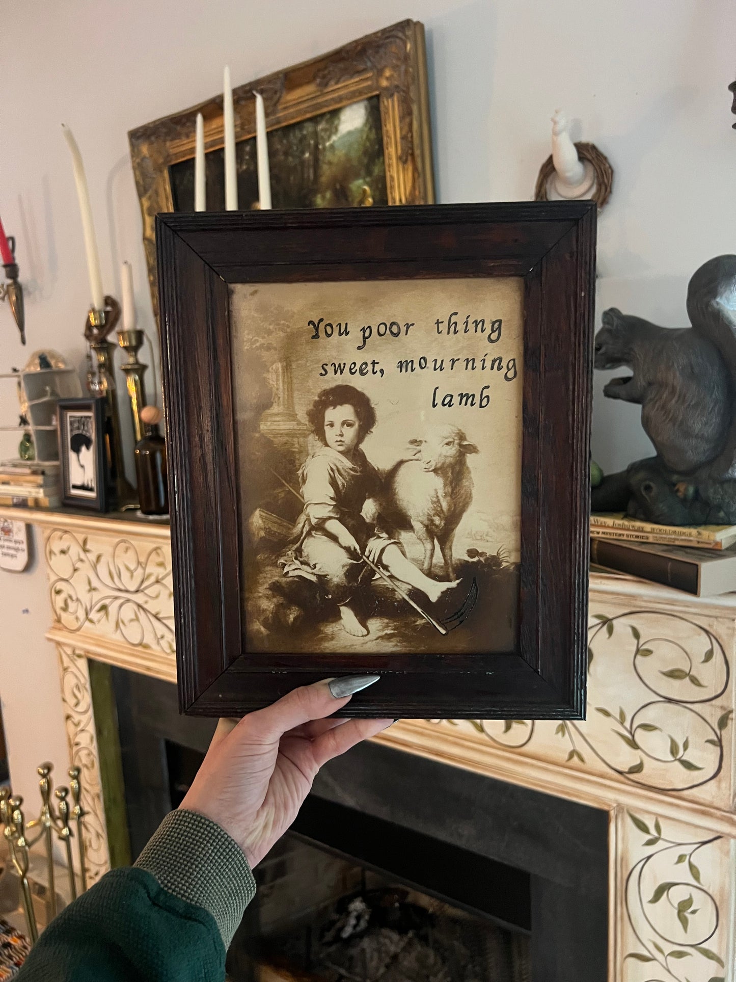 Poor Thing - Embossed Vintage Photograph