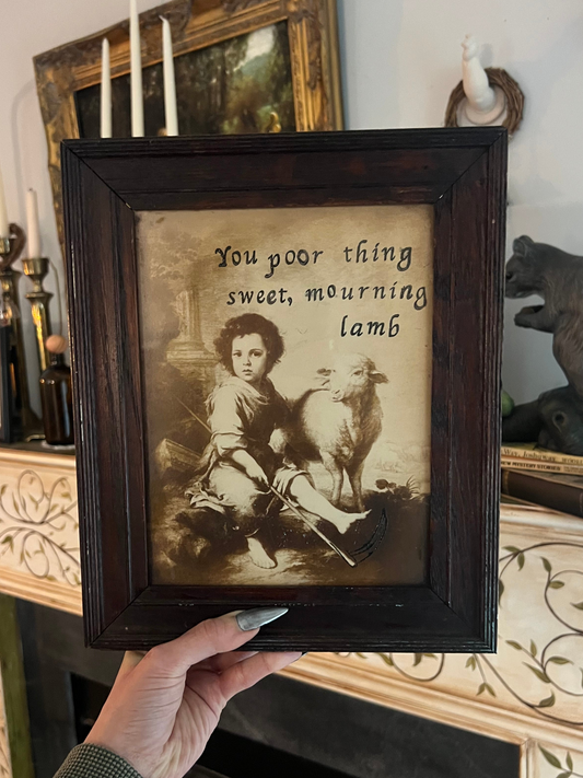Poor Thing - Embossed Vintage Photograph