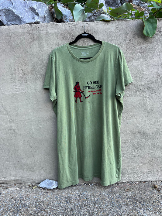 Go See Ethel Cain or the Devil Will Get You - Green Time & True T-shirt