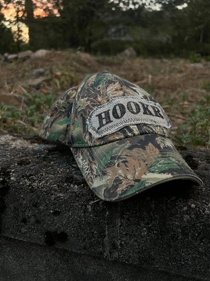 hookr merch - camo hat