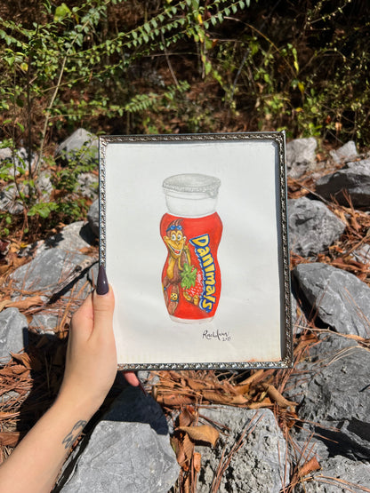 FLASH SALE - Danimals Drinkable Yogurt Watercolor - Giclee