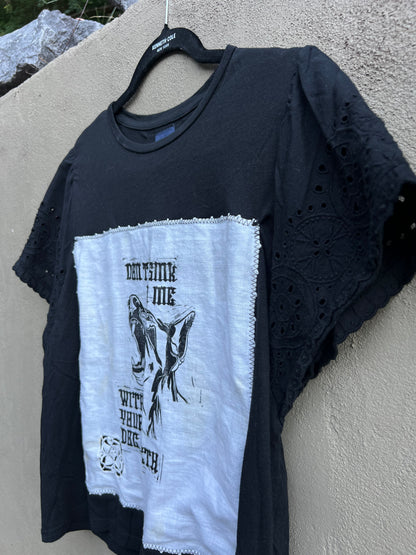 Dog Teeth - Black Handkerchief Tshirt