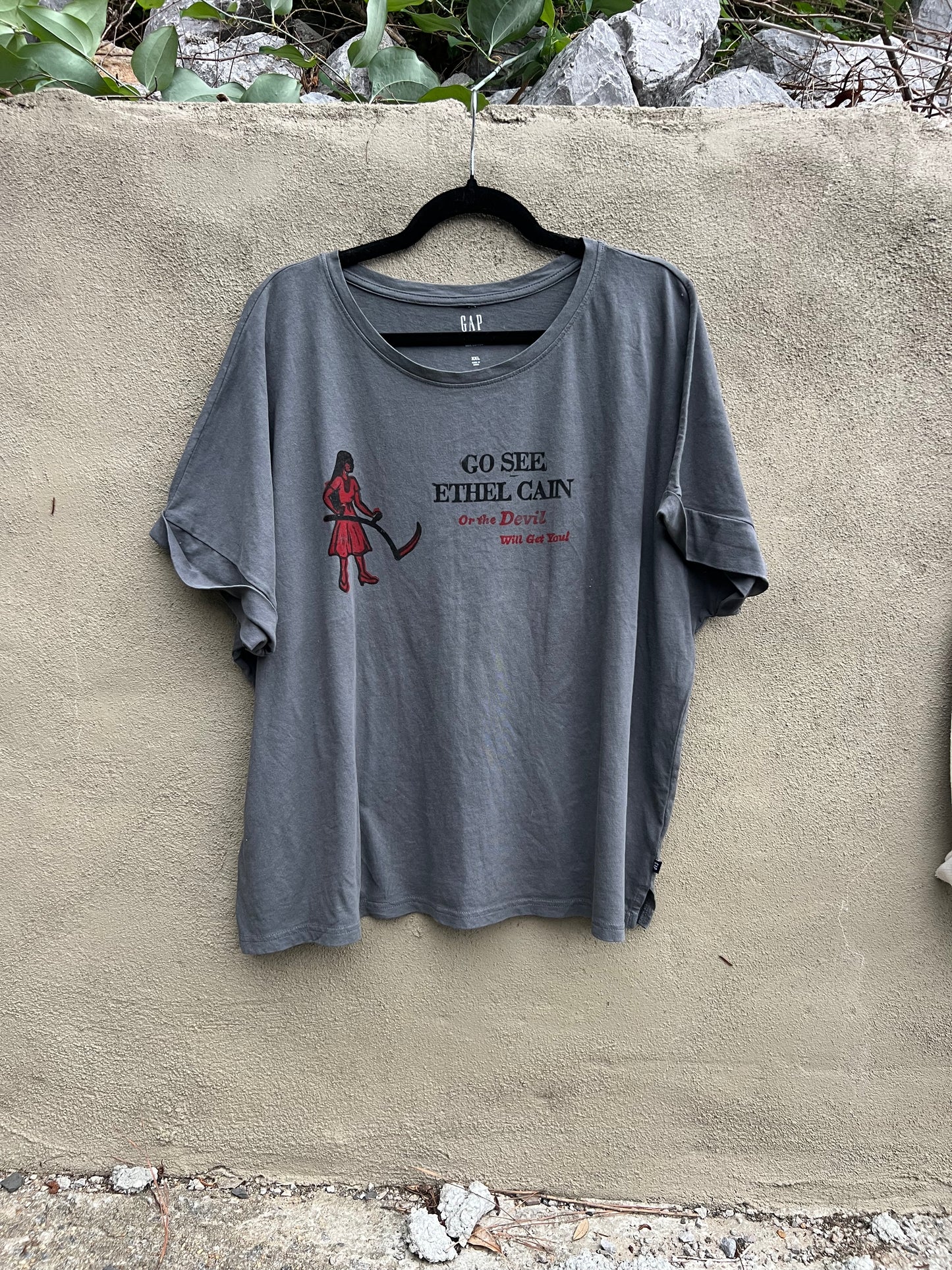Go See Ethel Cain or the Devil Will Get You - GAP Boxy Tshirt