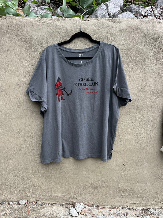 Go See Ethel Cain or the Devil Will Get You - GAP Boxy Tshirt