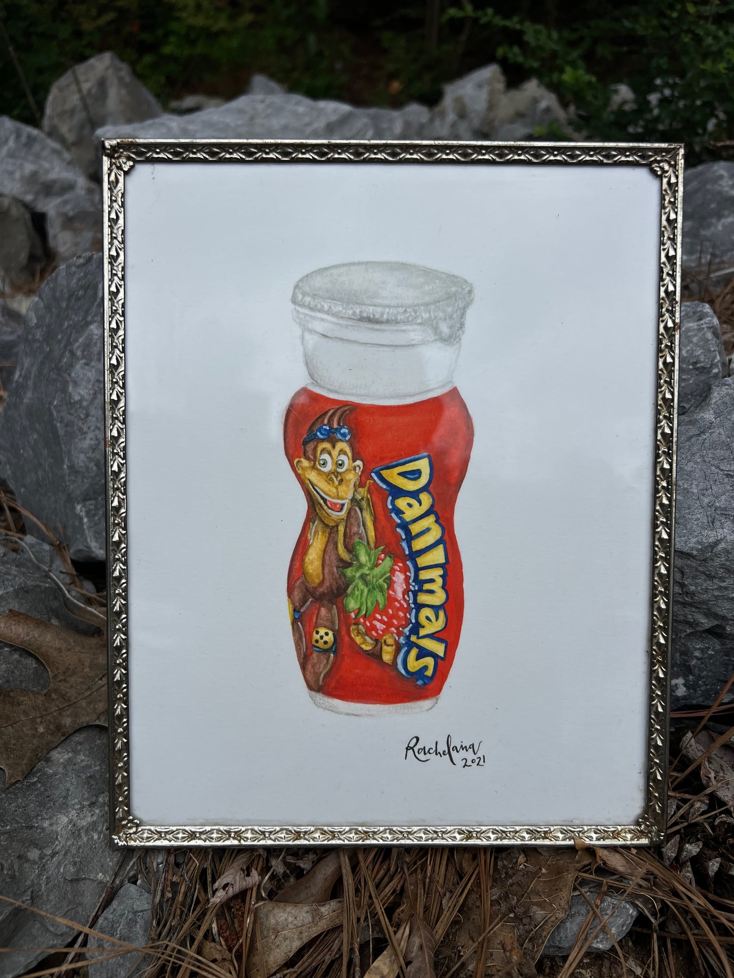 Danimals Drinkable Yogurt Watercolor - Giclee