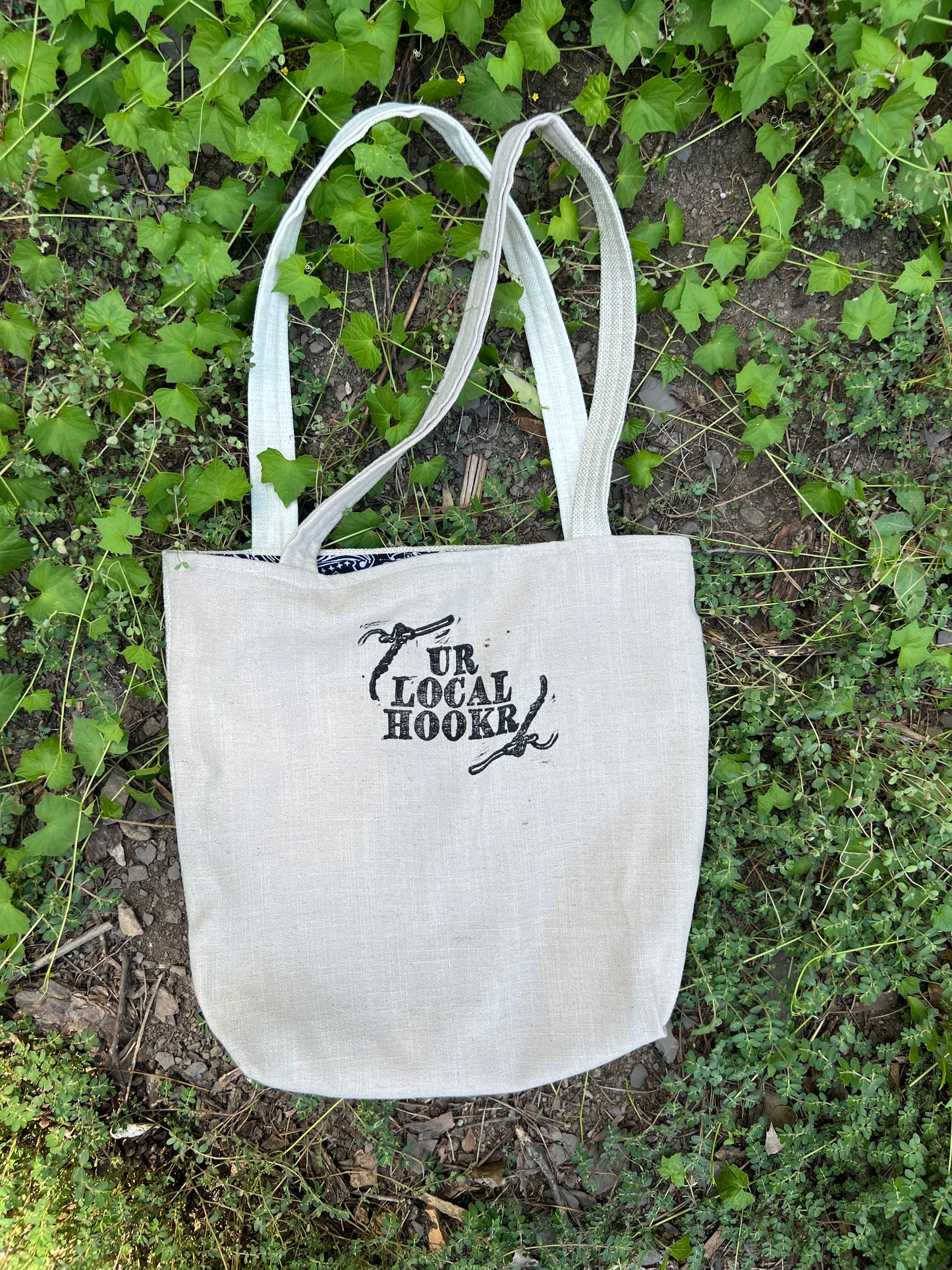 Dog Teeth - Handmade Tote Bag