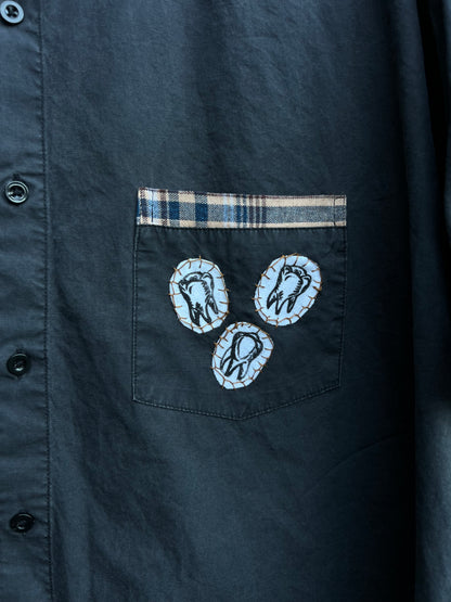Dog Teeth - Dark Grey Shirt