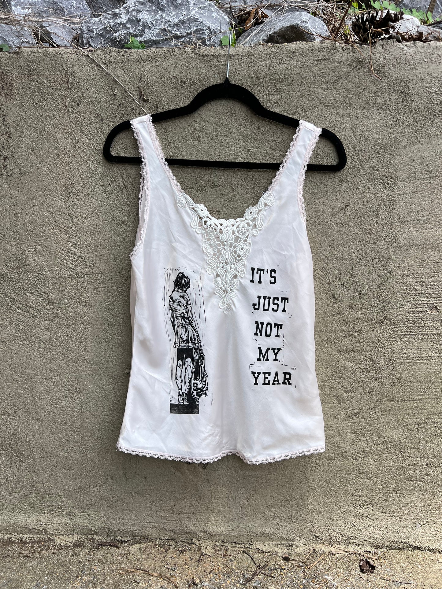 Not My Year - Lacy Tank Top