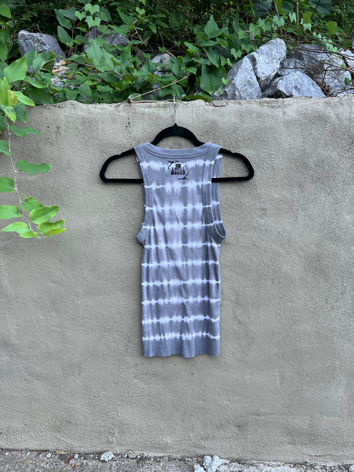 Not My Year - Grey Tie-Dye Tank Top