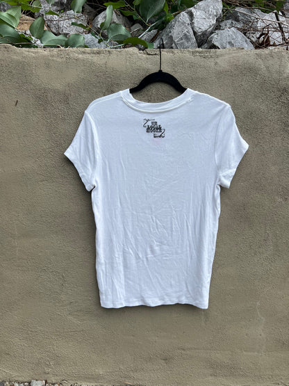 Go See Ethel Cain or the Devil Will Get You - White Cap Sleeve TShirt