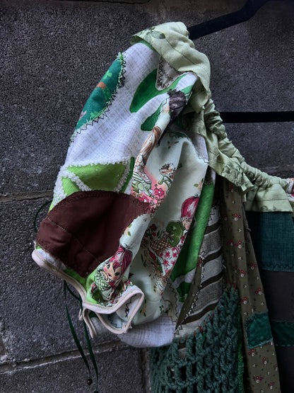 Green Scraps - Babydoll Dress