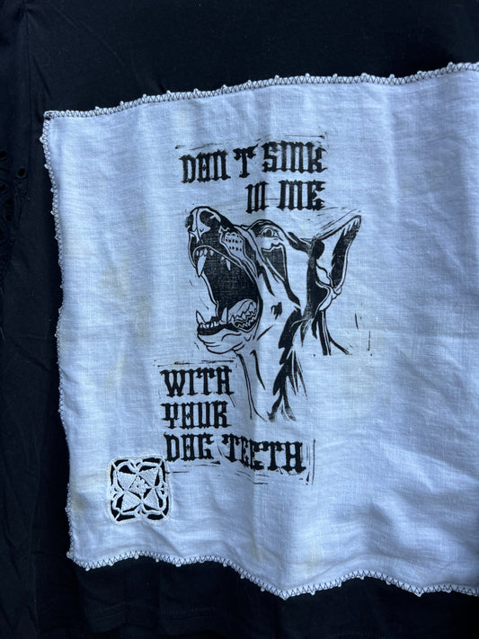 Dog Teeth - Black Handkerchief Tshirt