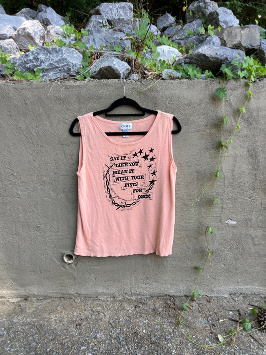 Like You Mean It - Peach Tank Top