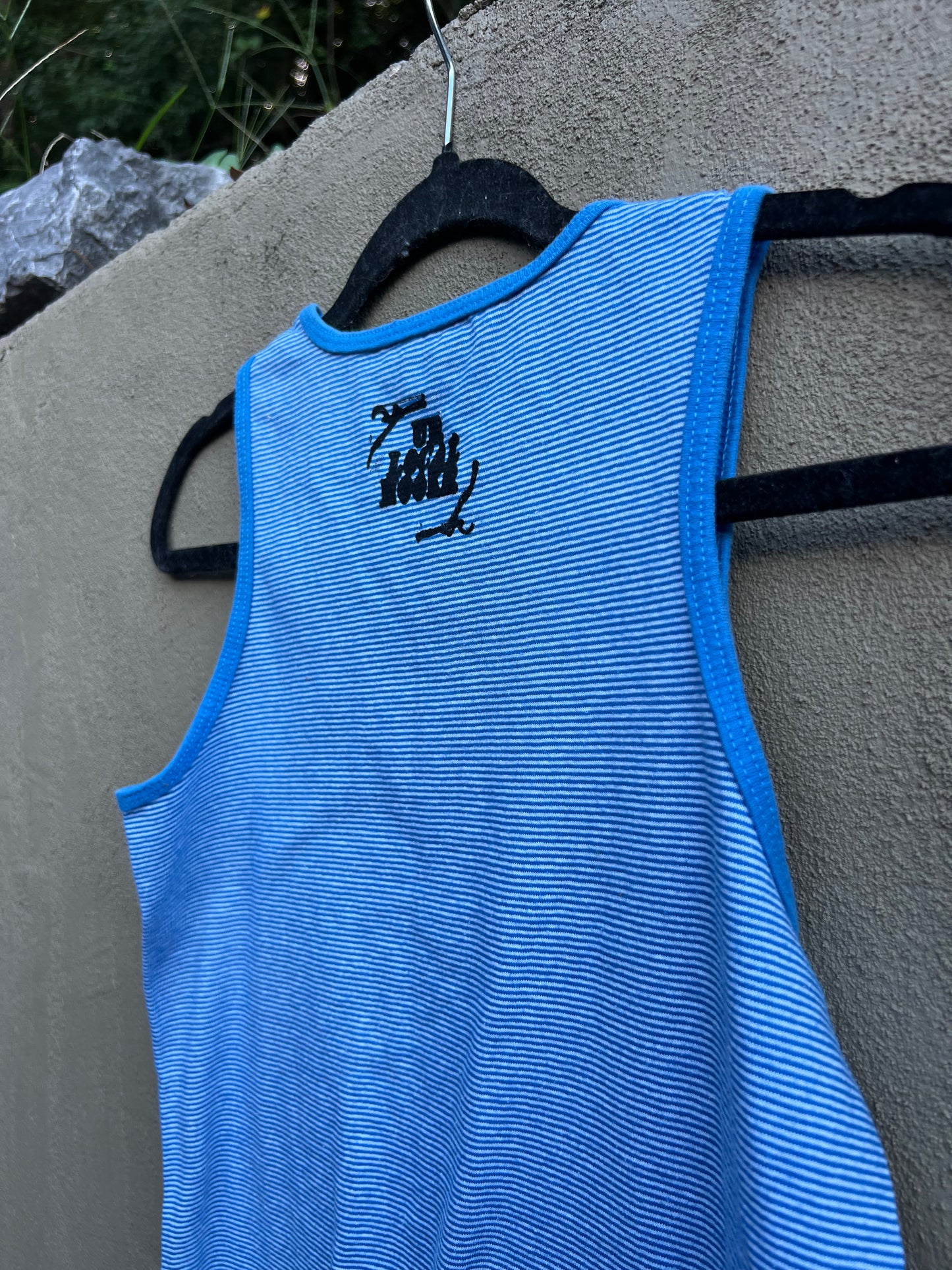 Like You Mean It - Blue Striped Tank Top