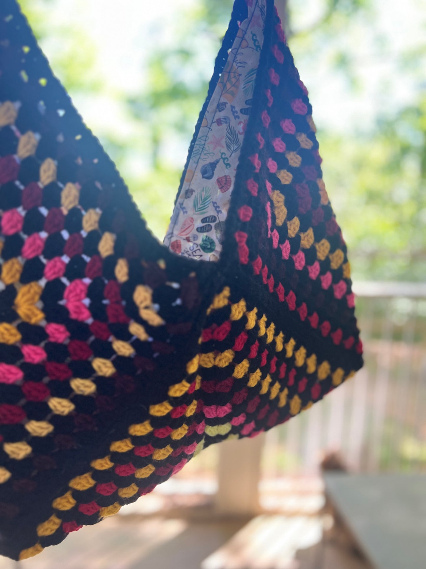 Tripple Granny Square Tote Bag