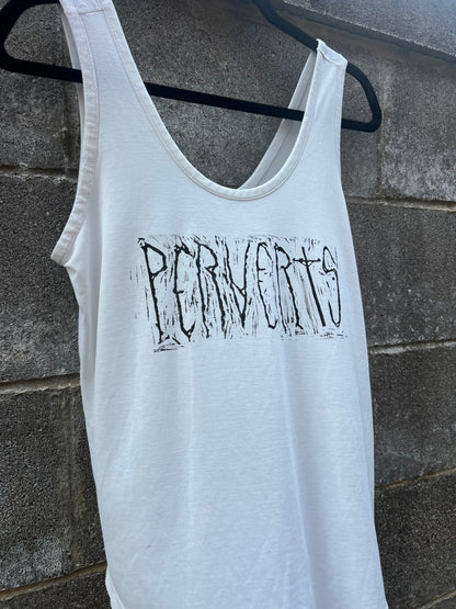 Perverts - White Tank Top - NZ