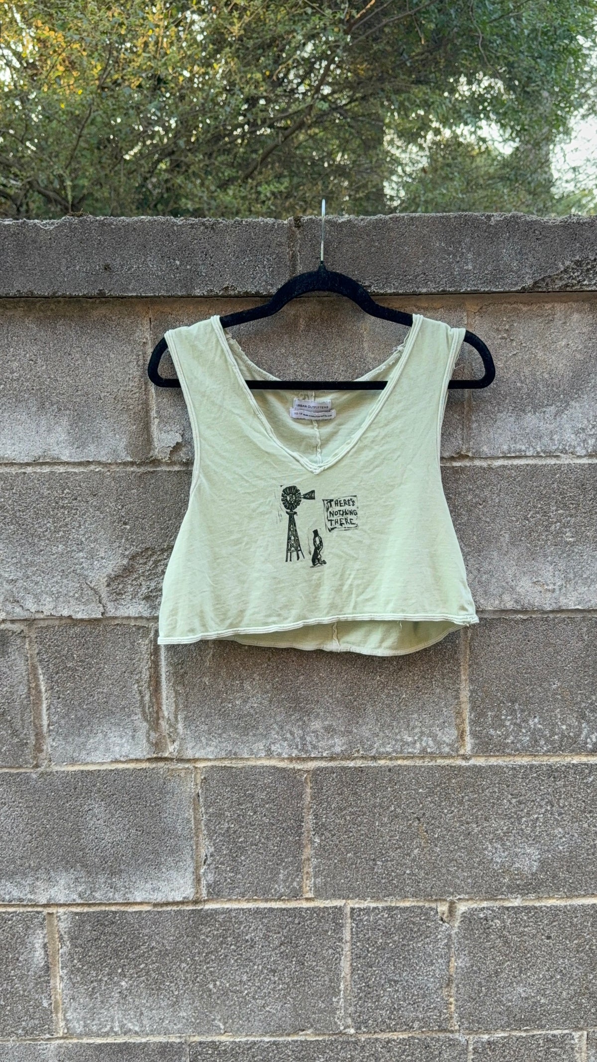 Mini Prints Collage - Green Tank Top - UO