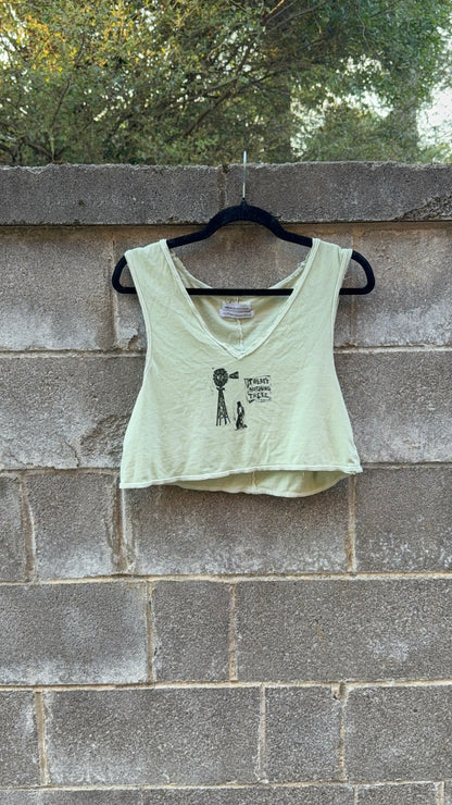 Mini Prints Collage - Green Tank Top - UO