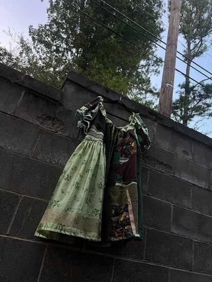Green Scraps - Babydoll Dress