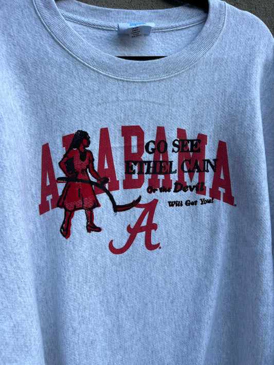 Go See Ethel Cain or the Devil Will Get You - Alabama Grey Sweatshirt
