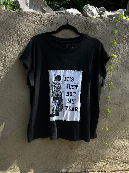 Not My Year - Black Muscle Tee