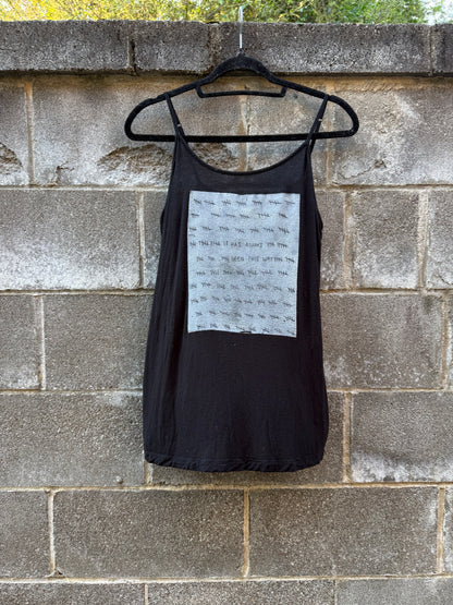 It Has Always Been This Way - Black Tank Top - spaghetti straps