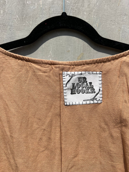 Nearer - Brown Patchwork Tank Top - MS