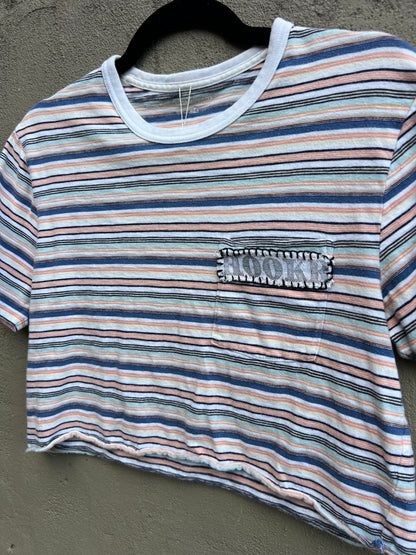 hookr merch - striped pocket tshirt