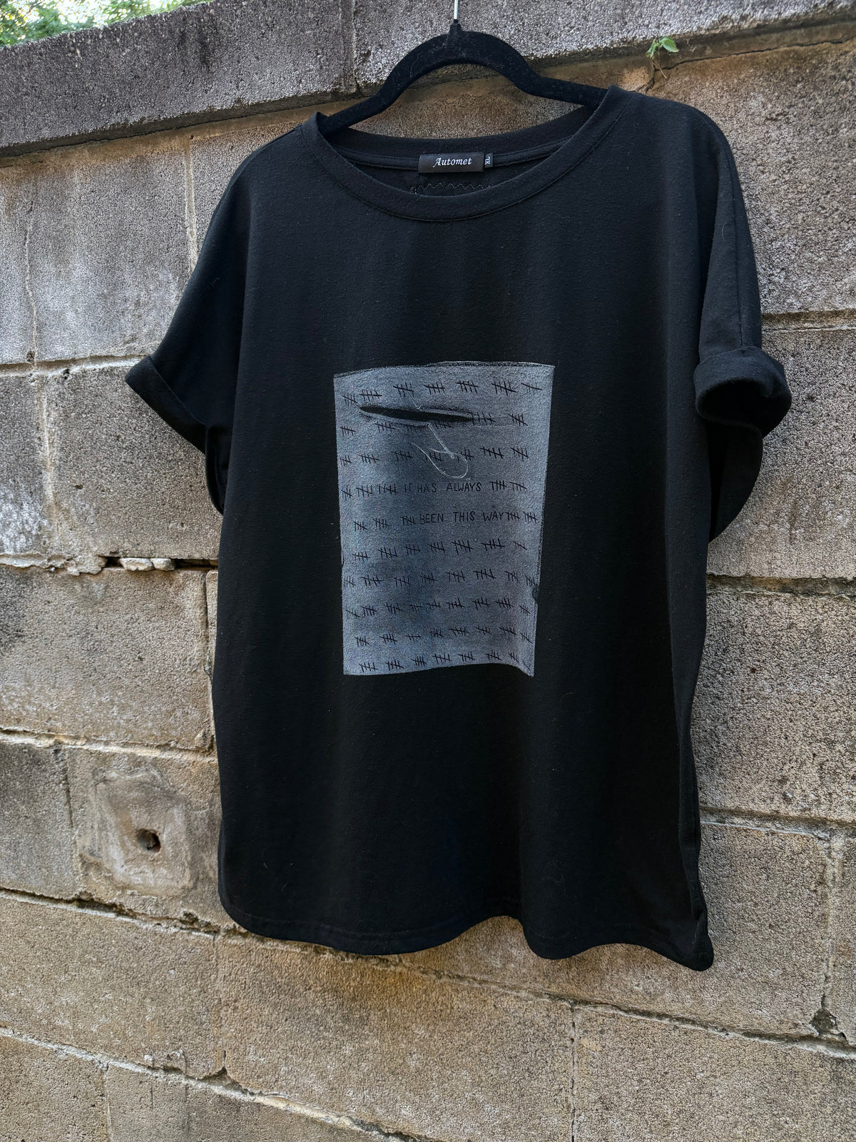 It Has Always Been This Way w/ Needle - Black Tshirt - A