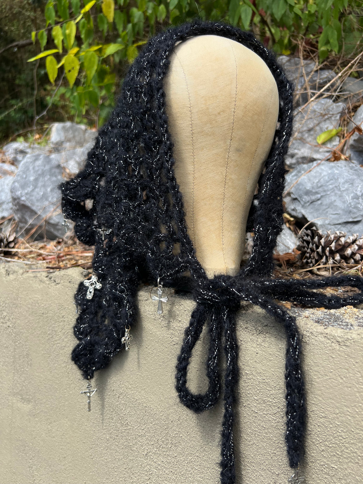 Sacrificial Shroud - Black Mohair