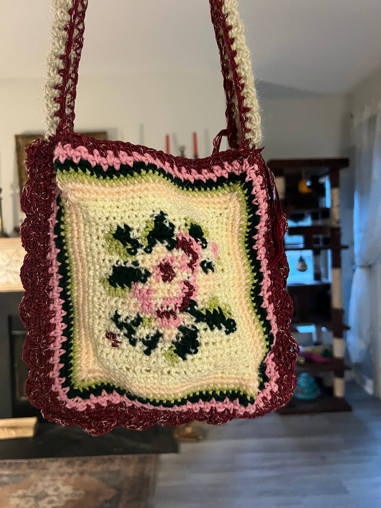 Vintage Floral Mini Tote