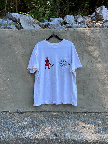 Go See Ethel Cain or the Devil Will Get You - Goodfellow Pocket TShirt