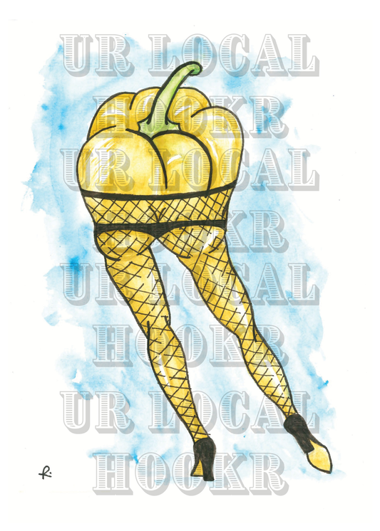 Bell Pepper Burlesque - Burlesque Fruits Giclee