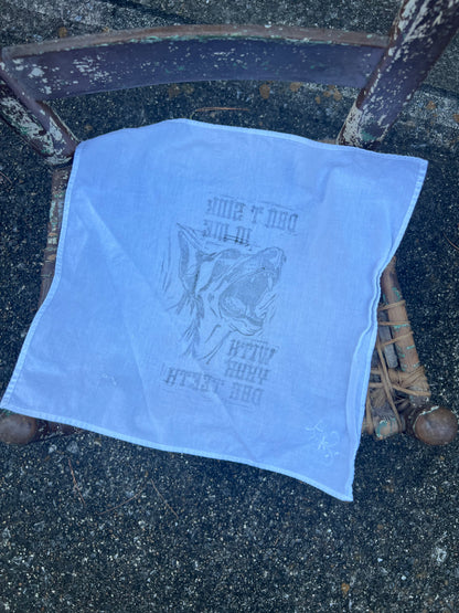 Dog Teeth - Alter Cloth / Vintage Handkerchief - no. 6