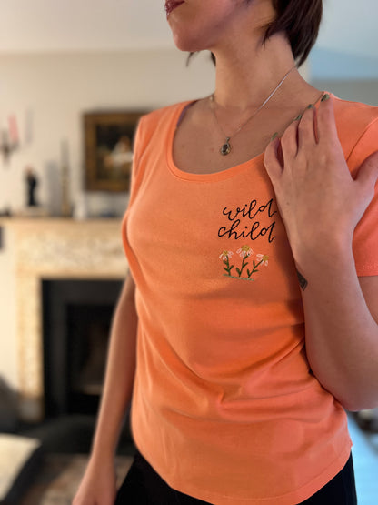 Wild Child Embroidered T-Shirt