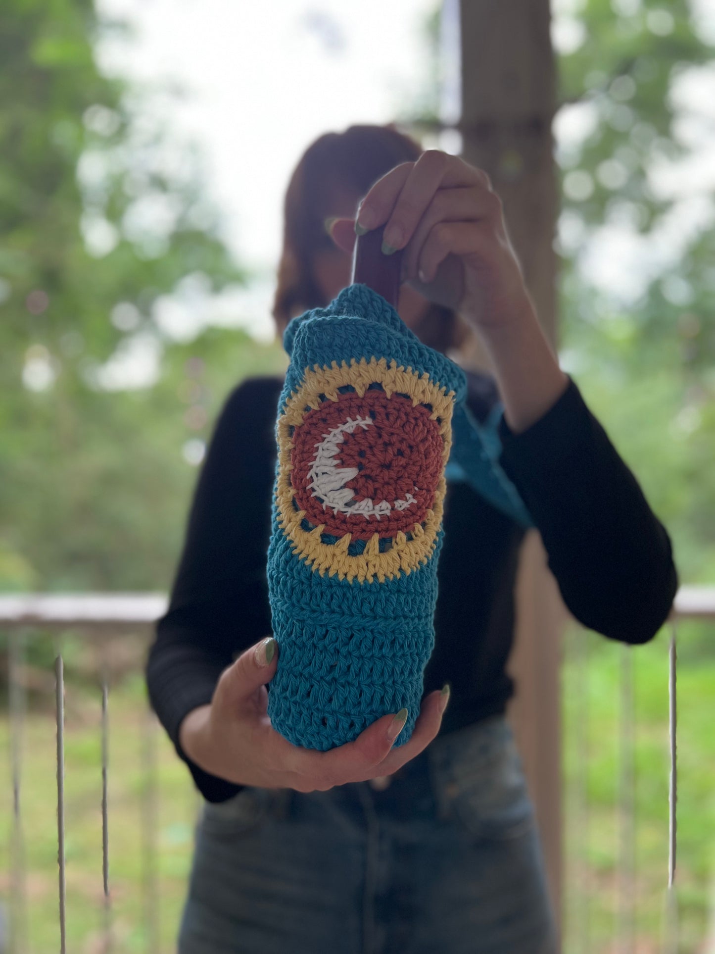 Water or Wine Bottle Purse - Blue Moon